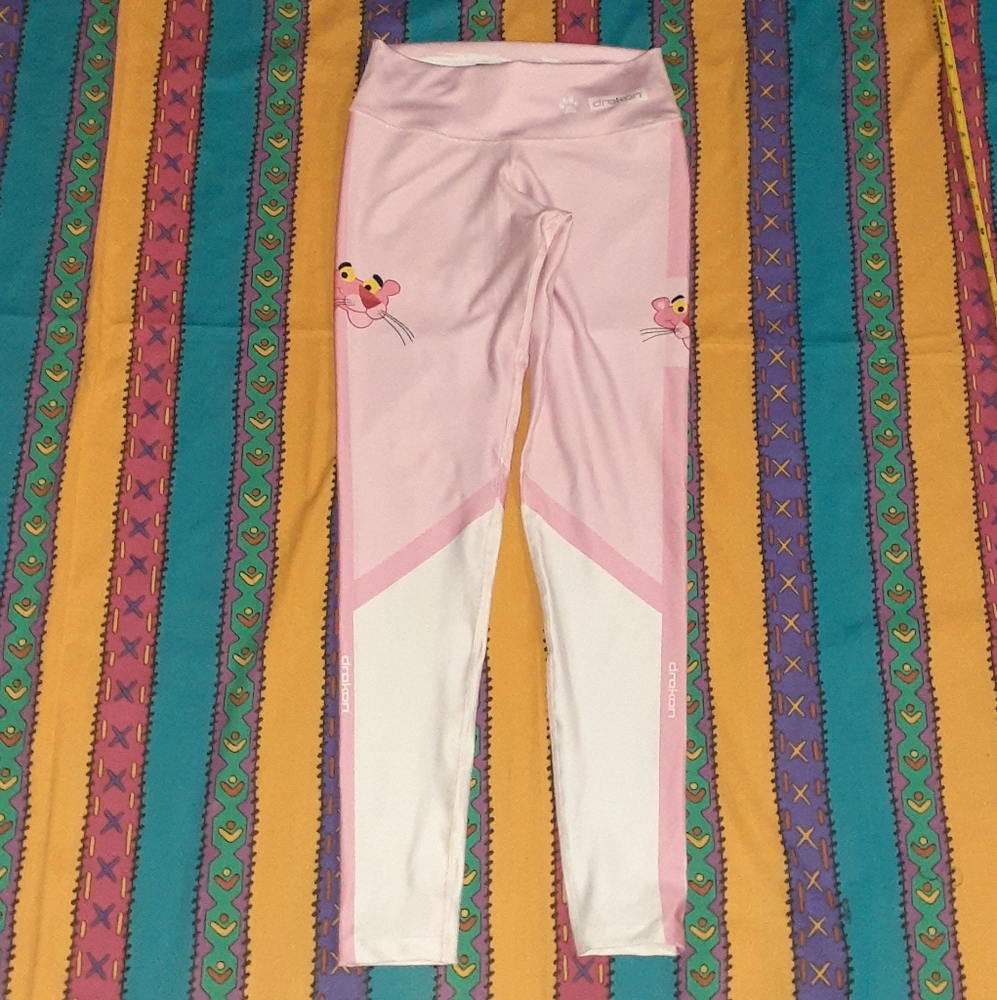 Drakon Pink Panther Cool Fit Leggings Fitness Training Gym Workout Running Yoga